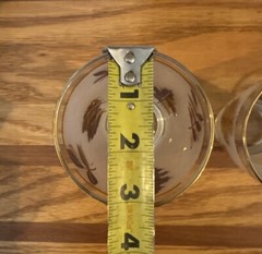 VTG 1960’s-70’s Libbey Glassware Frosted Gold Leaf Autumn Fall Glass 3 Sizes Set