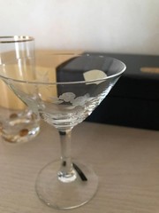 KAGAMI CRYSTAL Cocktail glass 9.5×7.5cm/3.74×2.95″ set of 3 KAGAMI CRYSTAL Glass
