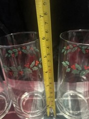 Set of 4 Vintage Corelle WINTER HOLLY Tumblers Drinking Glasses 16oz. 1995