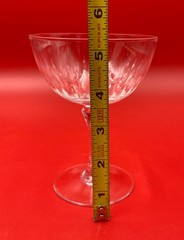 3 Lenox STARFIRE-ROMANCE SHAPE Crystal Glasses Champagne / Tall Sherbert