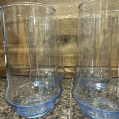 4 MCM Vintage Set of 4 Libbey IMPROMPTU Azure Blue Glasses Drink Glasses 12 oz
