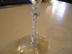 Libbey Rock Sharpe Arctic Rose Base Star Of David Liquor Cocktail Glass Stem3005