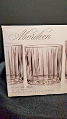 Aberdeen Shannon Crystal Whisky glasses, set of 4.. Godinger. » Beacon Hill «