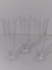 Marquis by Waterford Vintage Crystal Pilsner Beer Glasses 9.5″H Set of 3