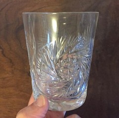 Antique 19th century American Brilliant Cut Crystal Whiskey Glass Tumbler