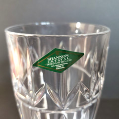 SHANNON CRYSTAL DESIGNS OF IRELAND 24% LD CRYSTAL MDE N SLOVAKIA ICE T GLASSES 6