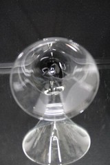 Christenenhutte Ebony Stem Glass Crystal Goblets PAIR (New) {118}