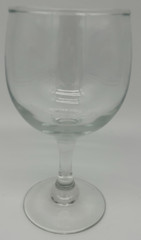 Water Goblet~Lot of 6~Clear Thick Glass