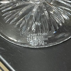 2 Waterford Crystal Toasting Flutes 100th Anniversary Times Square 2010 Courage