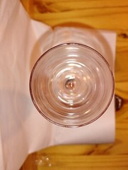 Vintage Luminarc France 8.75″ Tall Pink Stem Champagne Flute Glass Orange