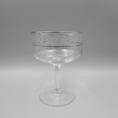 Lenox Crystal Stemware MOONSPUN Saucer Champagne Glasses – Set of Four