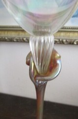 Bri’oni Brioni Fine Hand Made Wine Glass Goblet Red Amber 11 5/8″