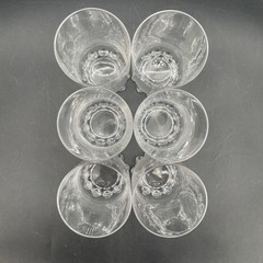 Vtg 5.25” Imperial Candlewick Clear Glass Tumblers – Set of 6