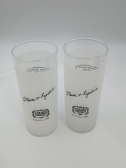 2 Golden Nugget Casino Steve & Eydie 1985 Souvenir Drinking Glasses Mint Julep