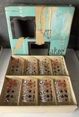 Vintage Mid-Century Federal Glass Merry Maker Trump Tree 8 Piece Beverage Set