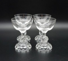 Fostoria American Lady Set of 4 Liqour Coctail Crystal Glasses