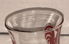 Vintage Red Rooster Retro Juice Libbey Glassware Set Of 4