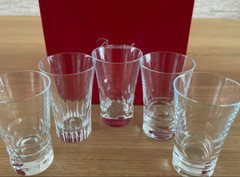 Baccarat Glass Japan Tumbler Assortment Set of 5 Type Etna Vega Beluga Viva Lola