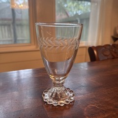 Anchor Hocking “Boopie” Berwick Footed Glass Clear Glass 5 1/2 in Tall