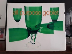 Acrylic All Purpose/Iced Tea Footed Goblets w/ Teardrop Stem – Set/6 – Emerald