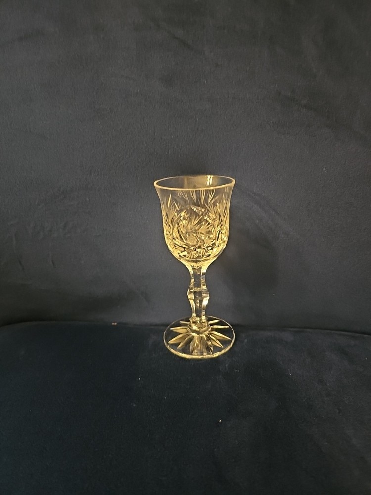 Gorham Crystal Rosewood Cordial Glass 5” Tall