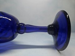 Cobalt Blue Set of All-Purpose Goblets with Swirled Bowl – Set of 6 – 14 oz.