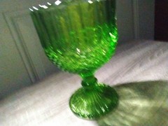 Vintage Anchor Hocking Emerald Green Goblet/Compote. Excellent Condition.