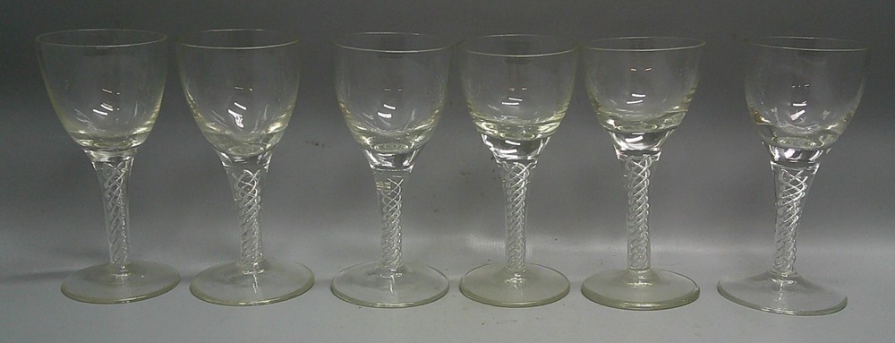 Crystal AIR TWIST 3-7/8″ Cordial Wine Glasses SOLD IN SET OF SIX STEMS