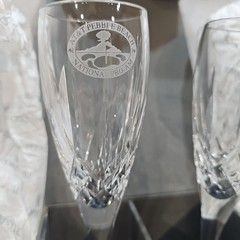 Waterford Crystal Lismore Toasting Champagne Flutes AT&T Pebble Beach Boxed