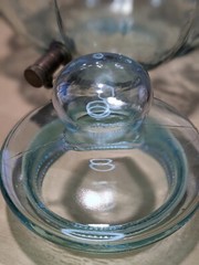 Vintage Glass Beverage Dispenser Pumpkin Spigot Nozzle Spout 14 1/4″ ITALY