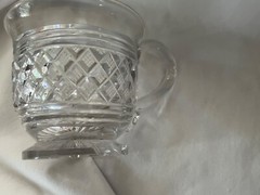 c.1820s Anglo Irish cut blown glass punch cups mugs 19th century