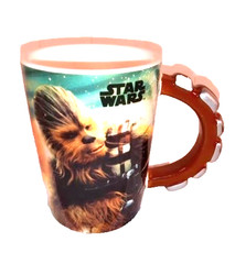 Star Wars Chewbacca Ceramic Mug 16oz 3D Handle Collectible Coffee Cup Gift