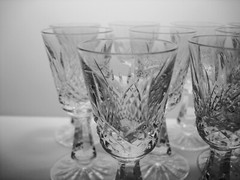 SET OF 12 WATERFORD CRYSTAL KENMARE CORDIAL / VODKA / SHOT GLASSES 3 7/8 INCH