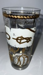 Georges Briard Rocks Highball 12 Oz Glass Nautical To Drink or Knot Pirate Ship