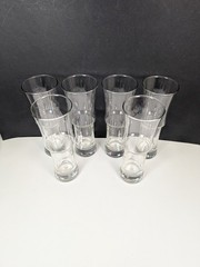 Set of 6 Libbey Hurricane Glasses 1619 Napoli Grande Clear Tall Barware 8.5″
