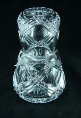Avitra Crystal TARTAN SCOTLAND Bedside Carafe with Tumbler NEW w Sticker