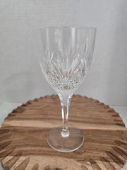 Vtg Chartres Atlantis Cut Crystal Wine Water Goblet 7 3/8″ Tall «EUC» RARE READ