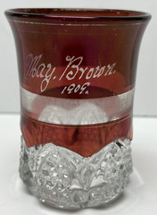 EAPG Ruby Duncan Sons Co George No 39 Ruby Stained Button Arches May Brown 1909