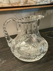 Vintage American Brilliant Period Style Hand-Cut Crystal Floral Water