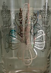 Vtg 4 Royal Queen’s Silver Lusterware Dorothy Thorpe MCM Cocktail HiBall Glasses