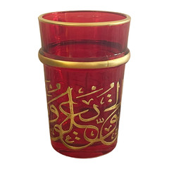 Moroccan Tea Glasses Espresso Shot Glass Handmade Turkish 6-pack Multi-Colored