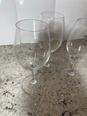 3 Riedel Vinum Crystal Wine Glasses 7 1/2″ tall 2 1/4″ top diameter