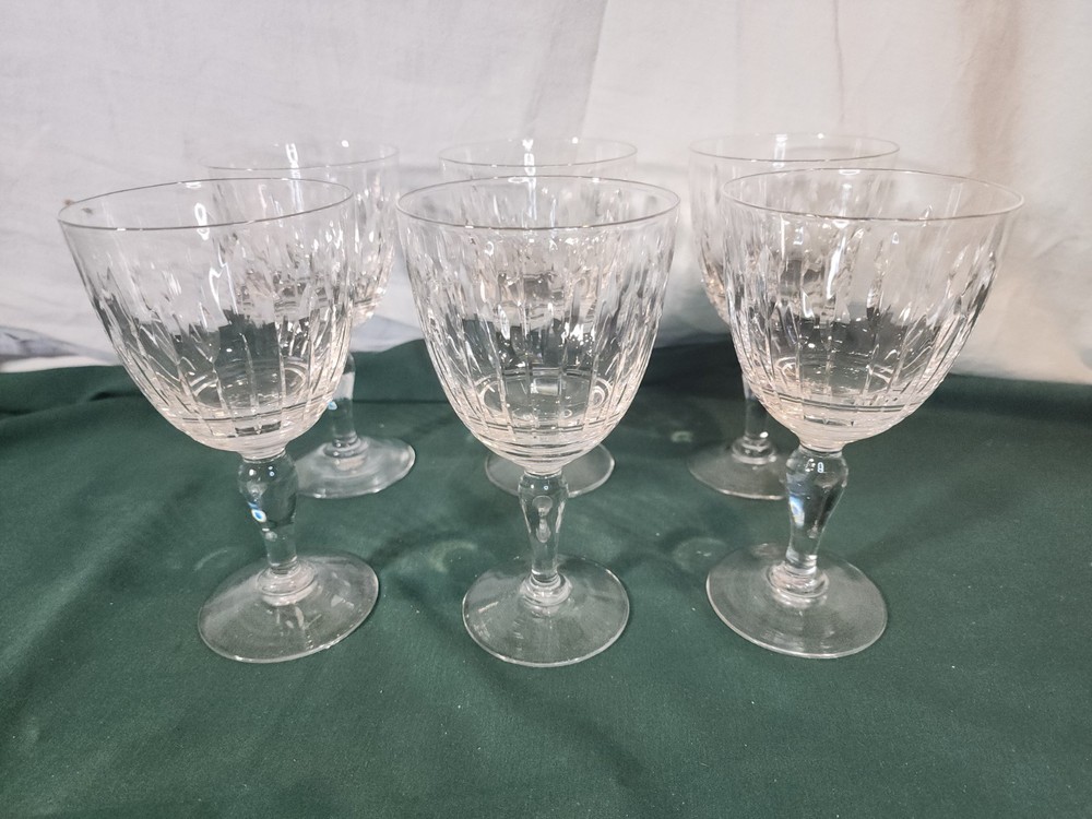 ROYAL BRIERLEY Sundringham Water Goblets, Set of 6 NICE!
