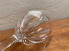 Set of (6) Josair BLANKA Pattern Crystal Wine Goblets Glasses 5 3/4”