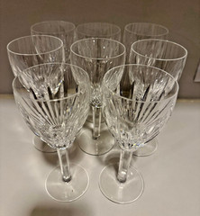 Waterford Crystal CARINA Claret Wine Glasses- 5 Glasses are available 7 1/8″