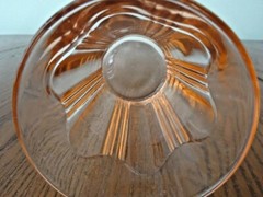*COLONIAL KNIFE & FORK PINK (1) 9 OZ FLAT WATER TUMBLER HOCKING #2-B74-110-E
