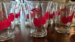 Vintage Libby Cherry 8 Piece Glassware Set