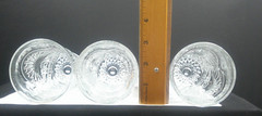 Sunshine, US Glass, # 15110, Flat Tumblers, (3), USA, EAPG, c 1908, ExCd