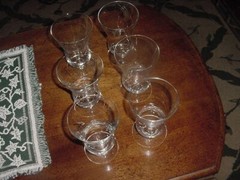 Set of 6 Princess House Heritage Crystal 5 1/2 inch Parfaits, New
