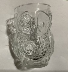 Libbey Vintage Owl Shaped Tumbler Glass 1970s Clear Glass 4.5 Inch EUC 10oz